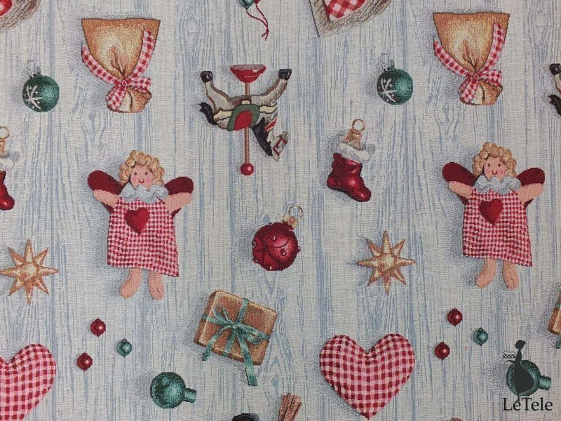 tessuto natalizio in gobelin "Lund" - letele.it tessuti arredo