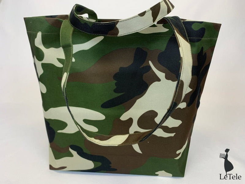 Shopper in tela "Camo" - letele.it tessuti arredo