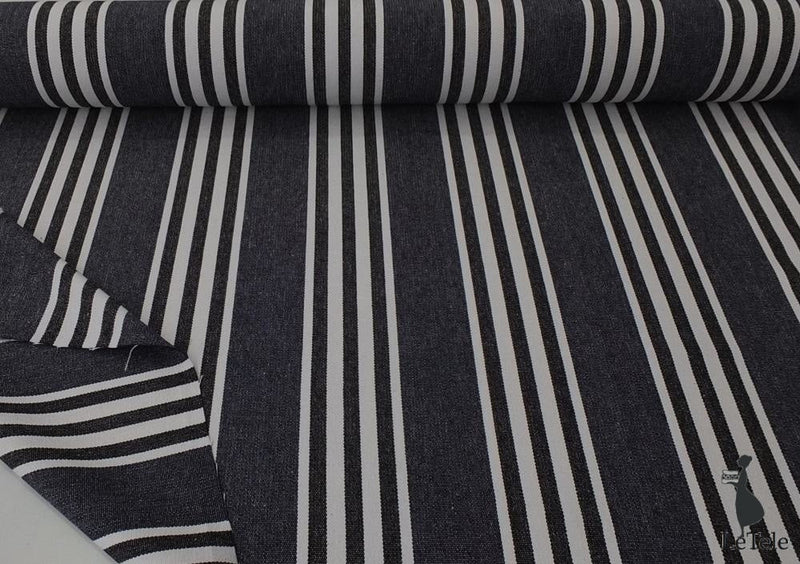 tessuto arredamento in canvas di cotone alt. 150 cm. "Luz " Blu denim - letele.it tessuti arredo