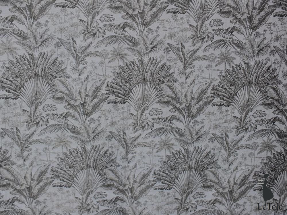 tessuto arredamento jacquard alt. 140 cm. "Angkor" graphite - letele.it tessuti arredo