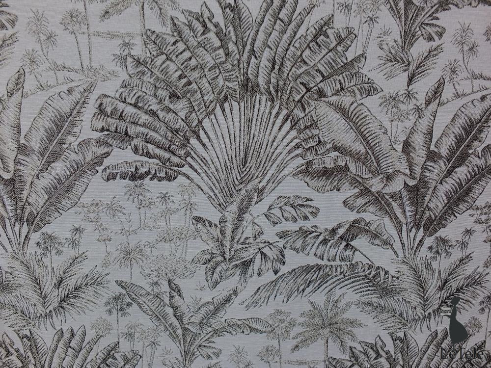 tessuto arredamento jacquard alt. 140 cm. "Angkor" graphite - letele.it tessuti arredo