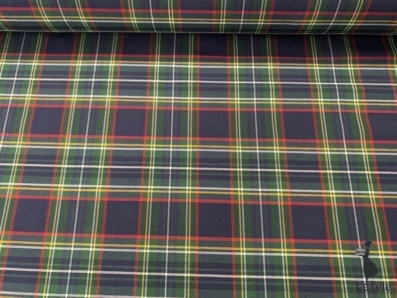 tessuto arredo altezza 280 cm. "tartan" verde/blu - letele.it tessuti arredo