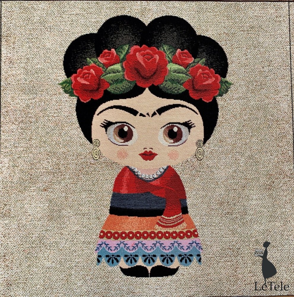 Tessuto arredo gobelin "Frida Kahlo" formato 47x47 "Durango" 7 - letele.it tessuti arredo