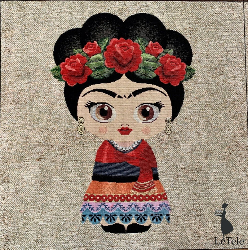 Tessuto arredo gobelin "Frida Kahlo" formato 47x47 "Durango" 7 - letele.it tessuti arredo