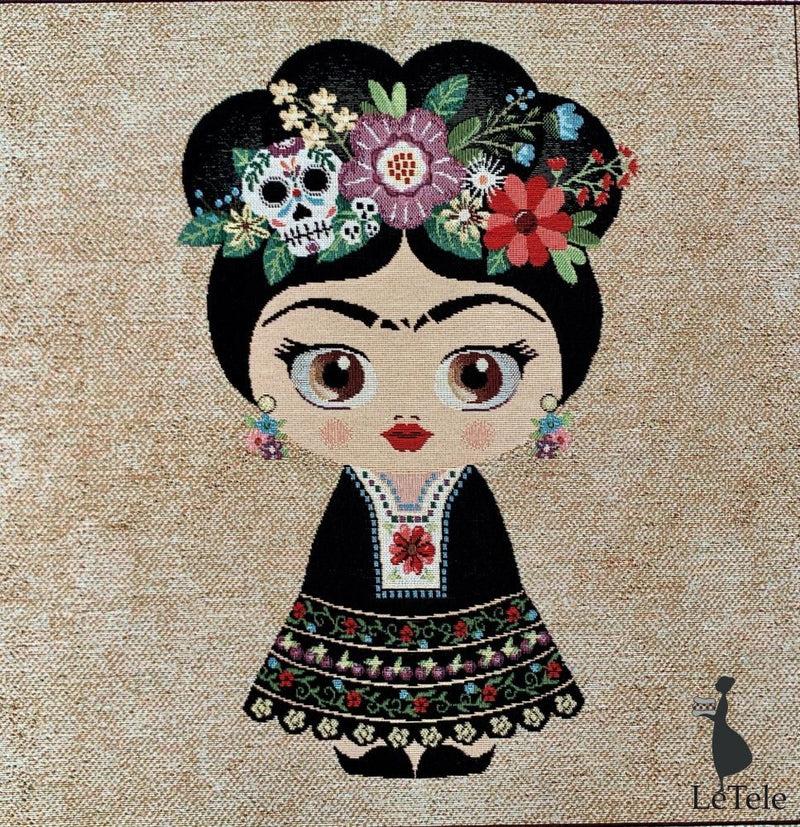 Tessuto arredo gobelin "Frida Kahlo" formato 47x47 "Durango" 8 - letele.it tessuti arredo