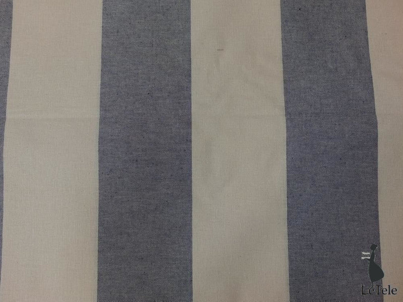 tessuto arredo in cotone tinto in filo altezza 280 cm. "bellagio azzurro" - letele.it tessuti arredo