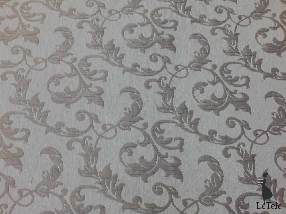 tessuto arredo jacquard reversibile alt. 280 cm. "Leo" nocciola - letele.it tessuti arredo