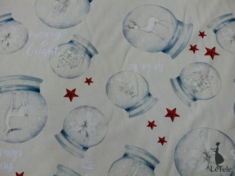 tessuto arredo natalizio in cotone stampato alt .280 cm "alpbach" - letele.it tessuti arredo