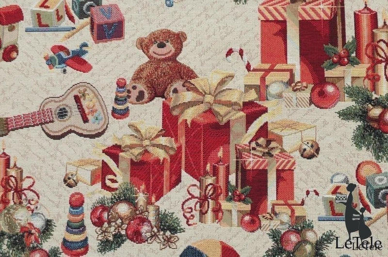 tessuto arredo natalizio in gobelin "Bears" - letele.it tessuti arredo