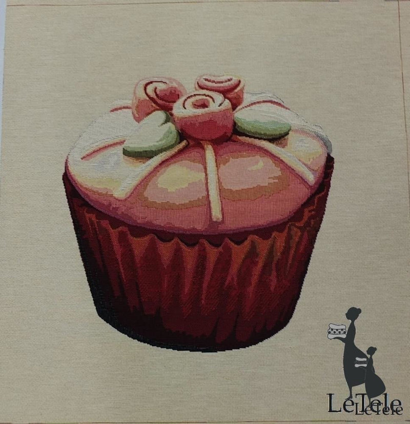 tessuto d'arredo gobelin formato 47x47 "Cupcake # 4" - letele.it tessuti arredo