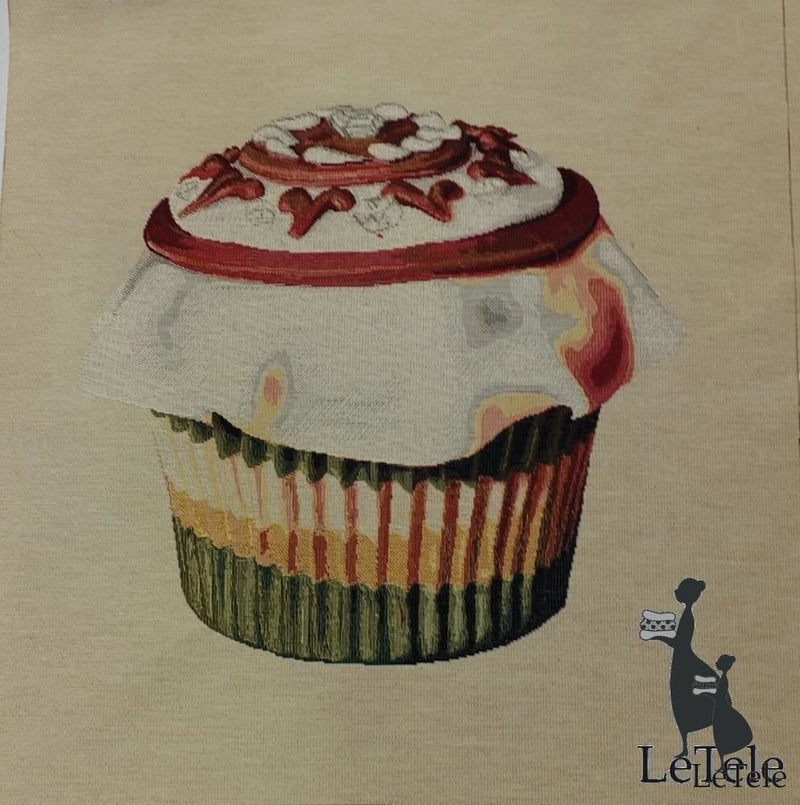 tessuto d'arredo gobelin formato 47x47 "Cupcake # 8" - letele.it tessuti arredo