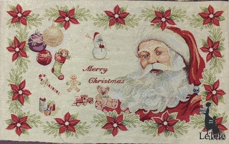 tessuto gobelin natalizio formato 40x70 "lettera di natale" - letele.it tessuti arredo