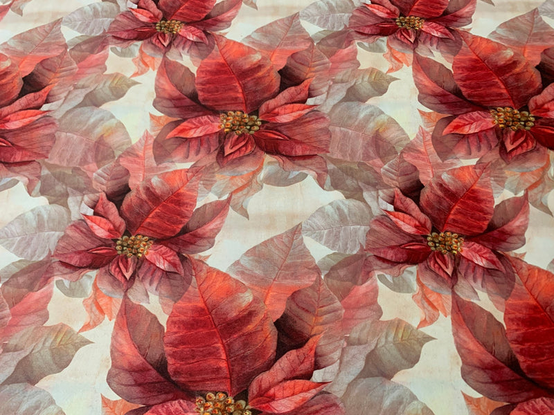 Tessuto in cotone stampato alt. 280 cm. "Euphorbia" - letele.it tessuti arredo
