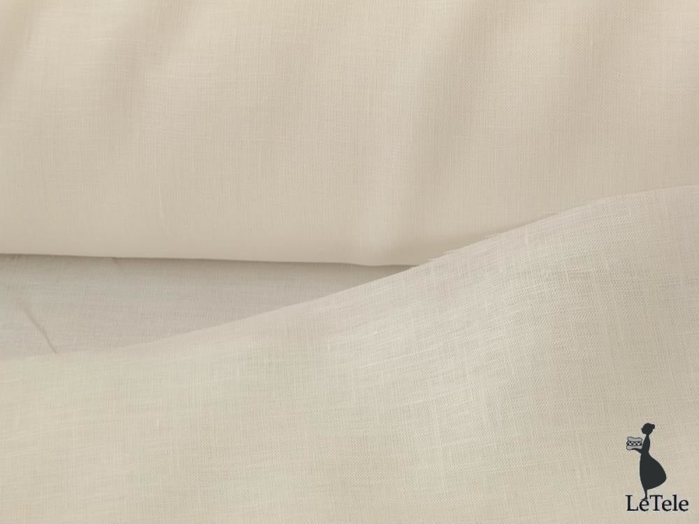 pure linen fabric col. ivory white width 150 cm. Odessa - letele