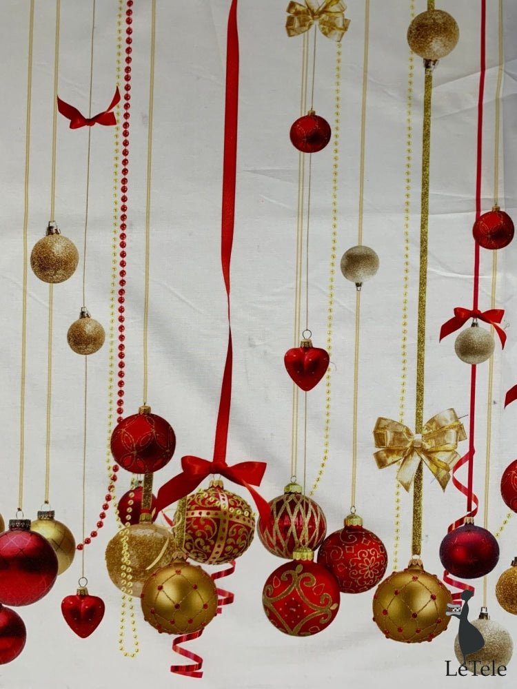 tessuto natalizio resinato antimacchia "Novena" - letele.it tessuti arredo